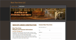 Desktop Screenshot of bearpawarms.com